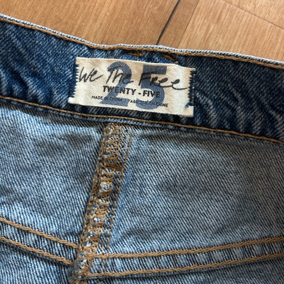 Free People denim mini skirt size 25 - Picture 3 of 4